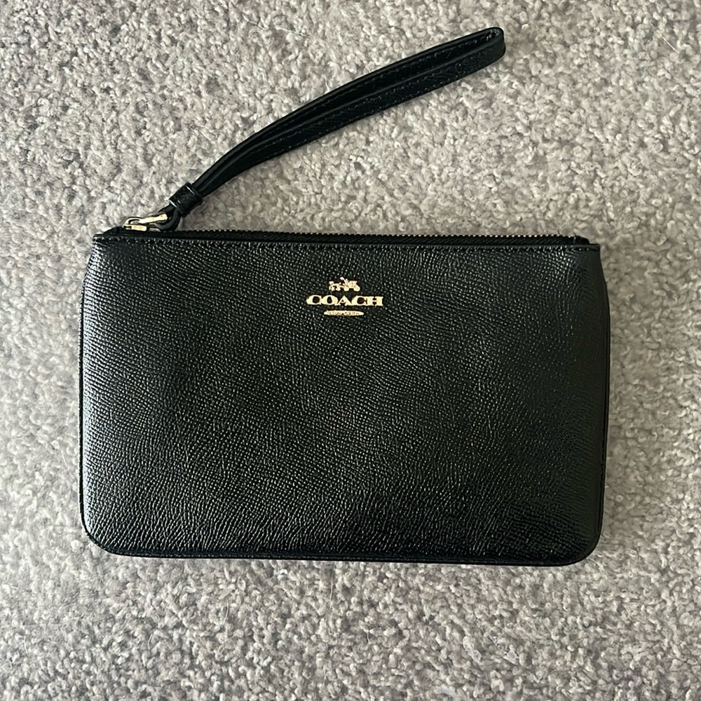 Black Coach Wristlet